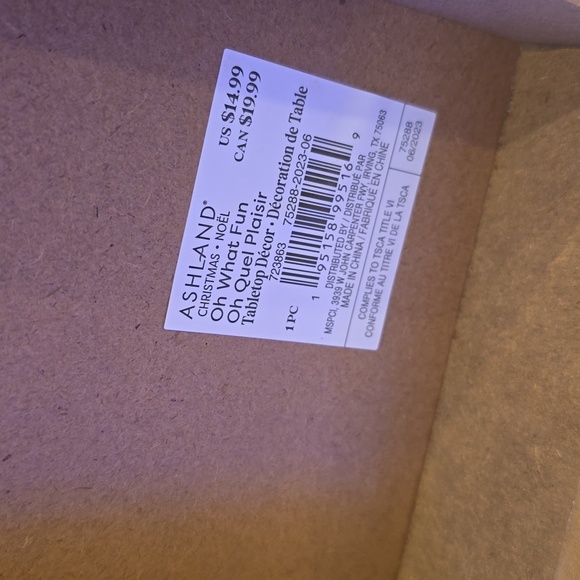 2 Two Twin Candy felt Cane Cutie Wood Christmas Gift Holiday Signs Ashland New - Picture 3 of 5